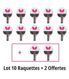 Pack 10 raquettes EASY + 2 OFFERTES
